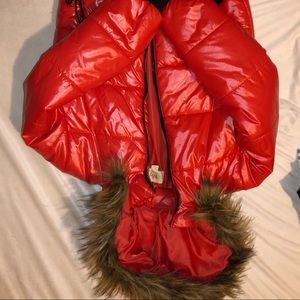 red Nicki Minaj coat
